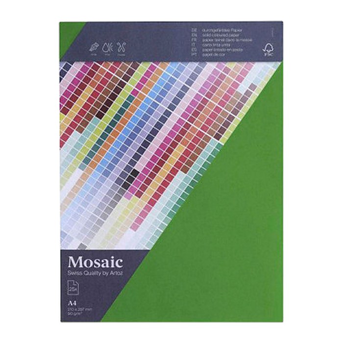 artoz Briefpapier Mosaic apfelgrün DIN A4 90 g/qm 25 Blatt