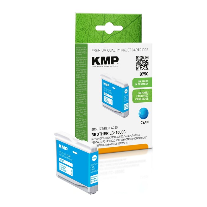 KMP Patrone Brother LC-1000C LC51C 400 S. cyan remanufactured