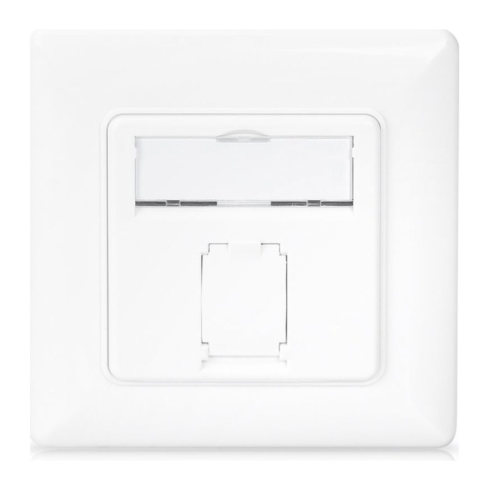 DIGITUS Netzwerkdose CAT 6A Klasse EA geschirmt 1xRJ45 weiß