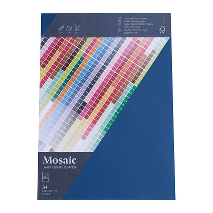 artoz Briefpapier Mosaic marine DIN A4 90 g/qm 25 Blatt