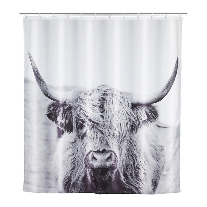 WENKO Duschvorhang Yak Motiv 180,0 x 200,0 cm