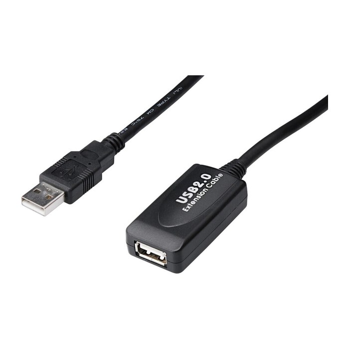 DIGITUS USB-A/USB-A Kabel DA-73102 20,0 m schwarz, 1 St.