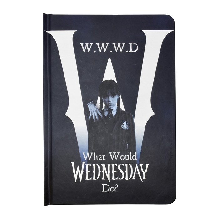 BlueSky Notizbuch Wednesday - WWWD DIN A5 liniert, Wednesday Hardcover, 1 St.