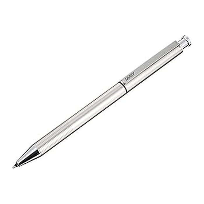 LAMY Kugelschreiber st twin pen Multifunktionsstift silber, Schreibfarbe: schwarz, 1 St.