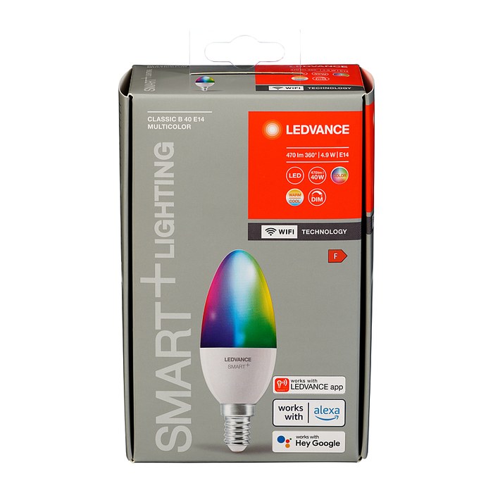 LEDVANCE WLAN-Lampe SMART+ WiFi Classic B40 RGBW E14 4,9 W matt, 1 St.