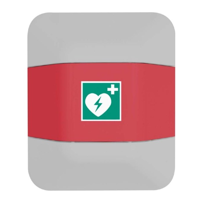 EICHNER Aufsatz-Wandschrank für Defibrillator ohne Füllung rot
