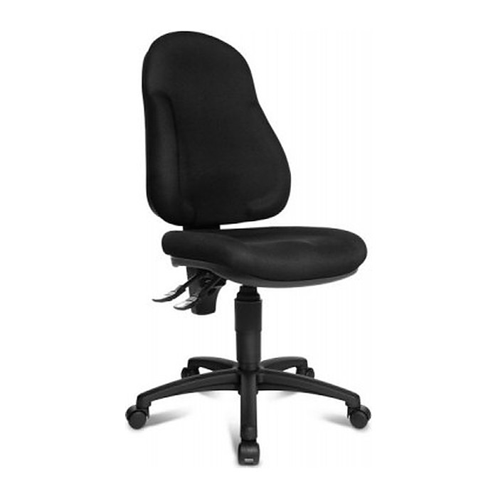 Topstar Bürostuhl Wellpoint 10, 8050 BC0 Stoff schwarz, Gestell schwarz