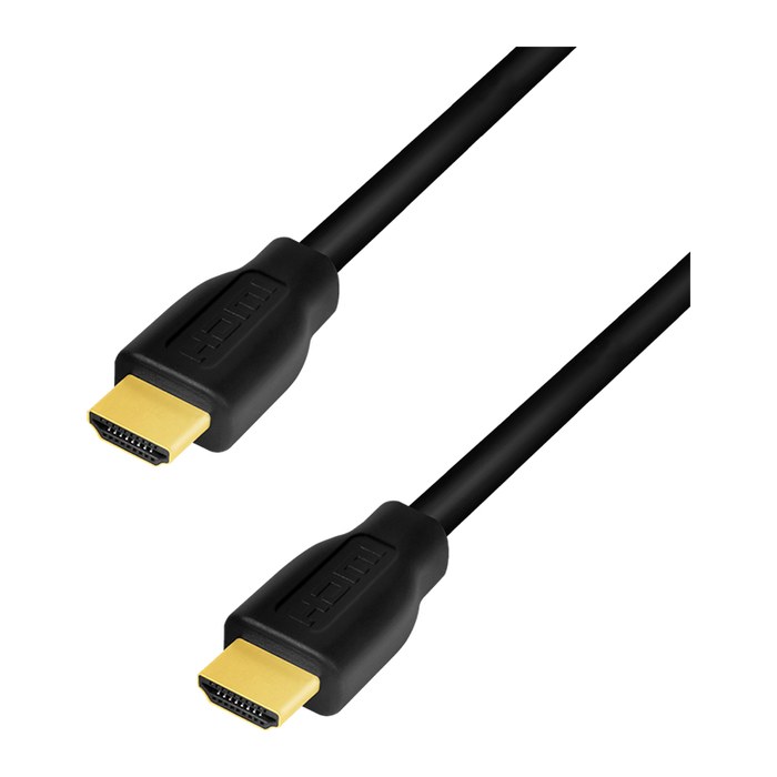Logilink HDMI-Kabel A/M zu A/M, 4K/60 Hz, CCS, schwarz, 1,0m