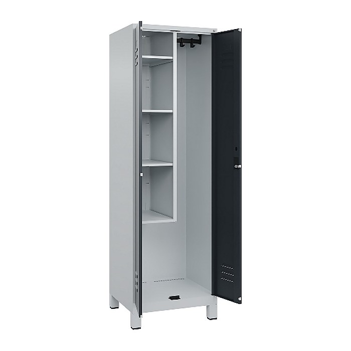 CP Putzmittelschrank Classic Plus 080110-00 S10023 anthrazitgrau, lichtgrau 4 Fachböden 60,0 x 50,0 x 195,0 cm, aufgebaut, 1 St.