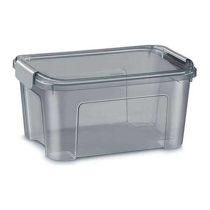cep Shadow Aufbewahrungsbox 13,0 l grau-transparent 27,7 x 38,9 x 19,5 cm, 1 St.