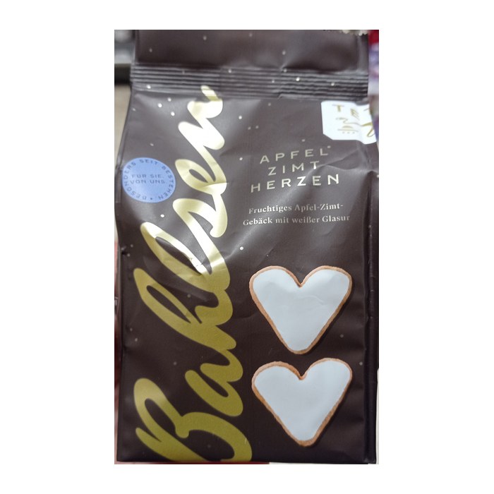 Bahlsen Apfelzimt-Herzen Kekse 100,0 g, 1 Pack