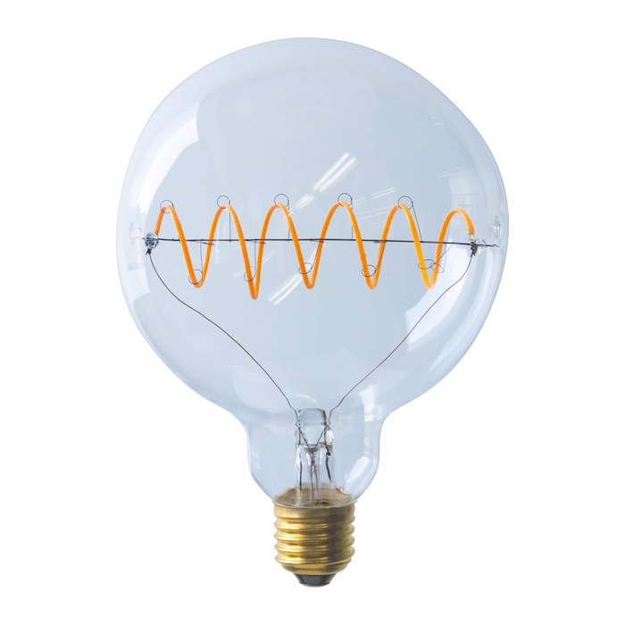 SEGULA LED Bridge Globe 125 Curved Plus klar E27 6,5W 1900K