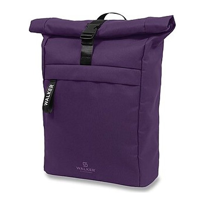 Walker Schulrucksack Roll Top Kunstfaser lila