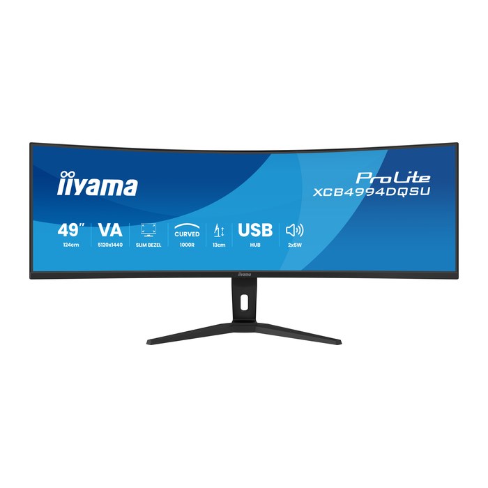 IIYAMA 124cm (49") XCB4994DQSU-B1 32:9 2xHDMI+2xDP+2xUSB-C