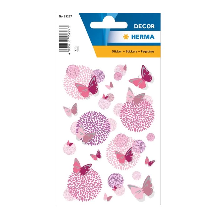 HERMA Aufkleber 15227 Schmetterlinge, 26 Etiketten