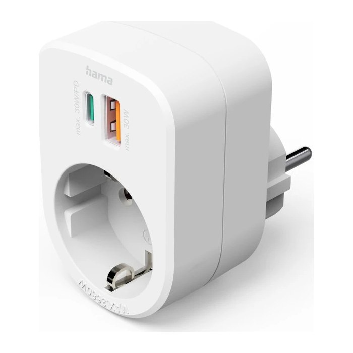 hama Steckdose mit USB-Anschluss, 1 St.