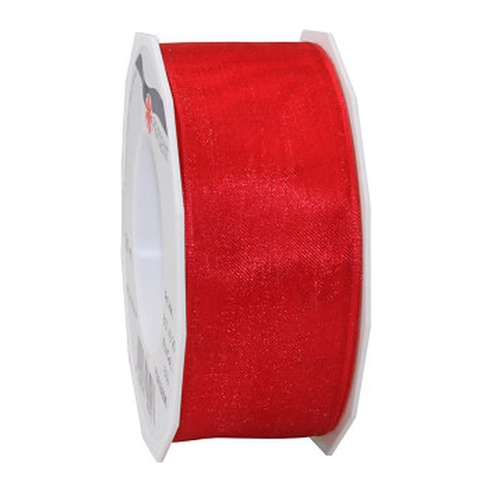 PRÄSENT Geschenkband Four Seasons seidenmatt rot 40,0 mm x 25,0 m
