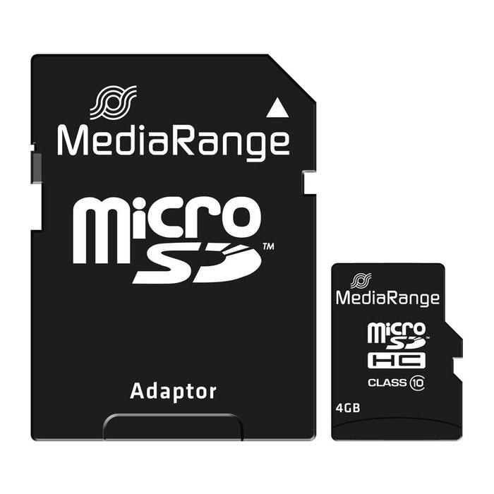 MediaRange Speicherkarte micro SDHC, 4 GB, 1 St.