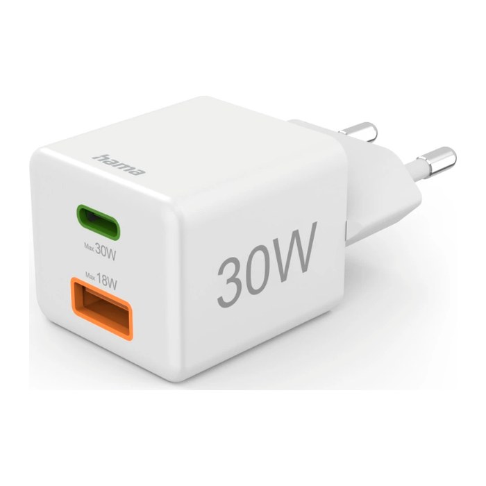 hama Ladeadapter weiß, 30 Watt