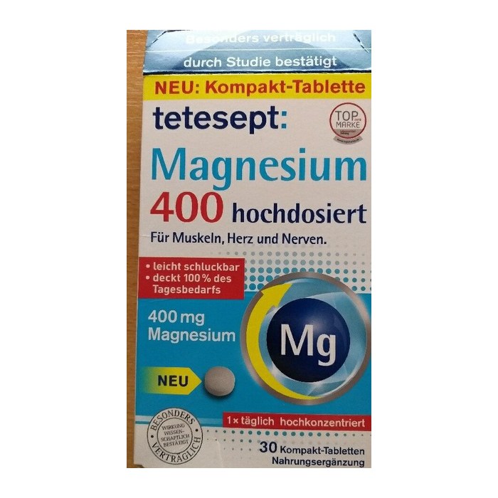 tetesept Magnesium 400 hochdosierte Tabletten, 30 St.