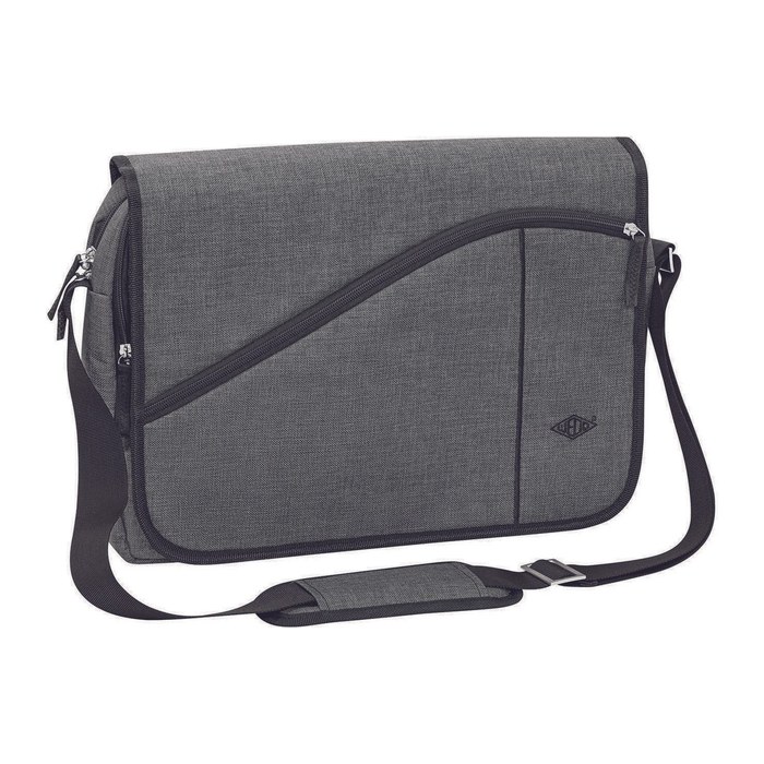 WEDO Laptoptasche Messenger Bag COLLEGE Kunstfaser grau 59353012 bis 39,6 cm (15,6 Zoll)