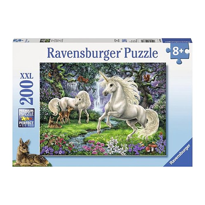 Ravensburger XXL Geheimnisvolle Einhörner XXL Puzzle, 200 Teile