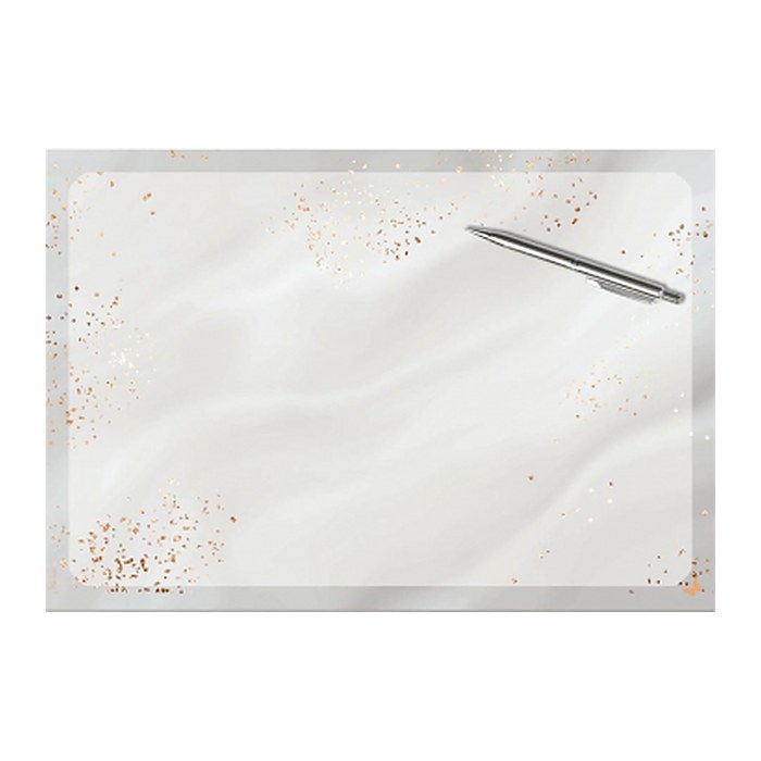 SIGEL Schreibtischunterlage Glittery Joy grau/gold Papier 42,0 x 29,7 cm, 30 Blatt