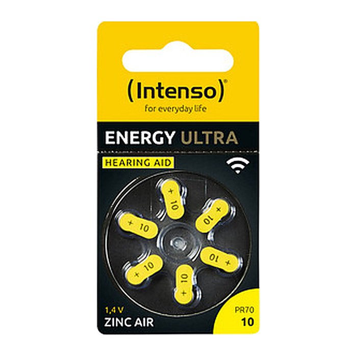 Intenso Knopfzellen PR70 / 10 Zink-Luft 1,45 V, 6 St.
