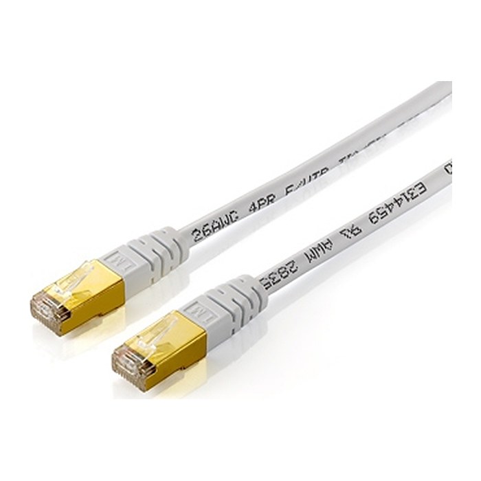 Equip Patchkabel Cat5e F/UTP 2xRJ45 10.00m weiß PVC Polybeutel