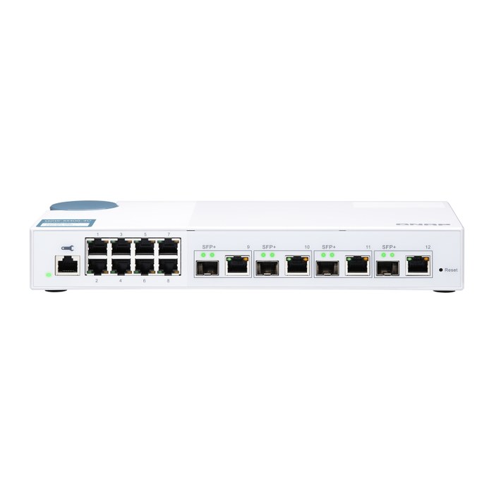 QNAP Switch 8 port 1Gbps, 4 port 10G SFP+ / NBASE-T Combo