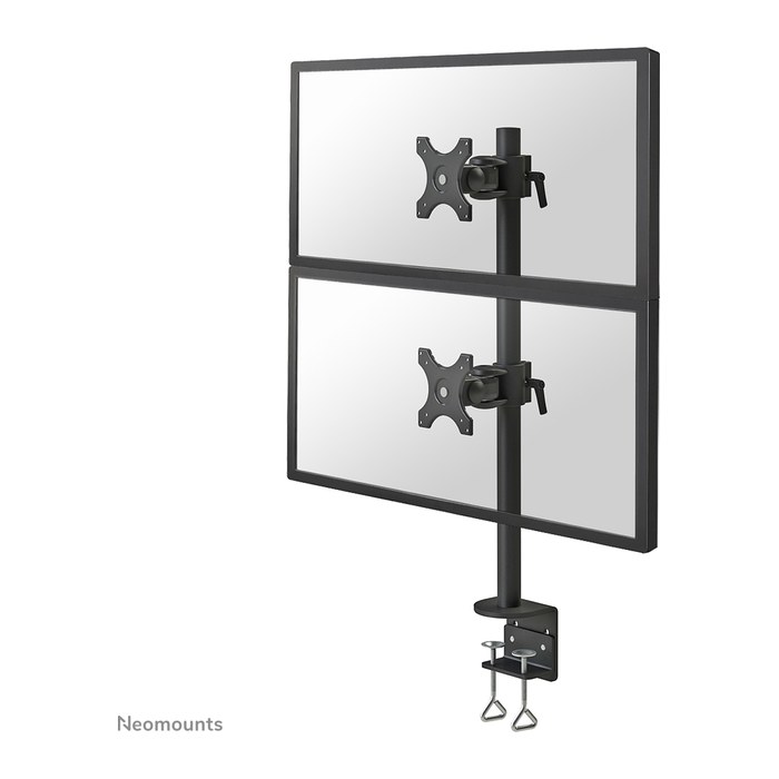 Neomounts Monitor-Halterung FPMA-D700DV schwarz für 2 Monitore, Tischklemme