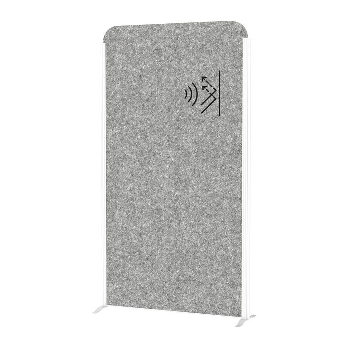 MAUL Akustik-Trennwand MAULcocoon 9701002, dunkelgrau 100,0 x 182,0 cm, 1 St.