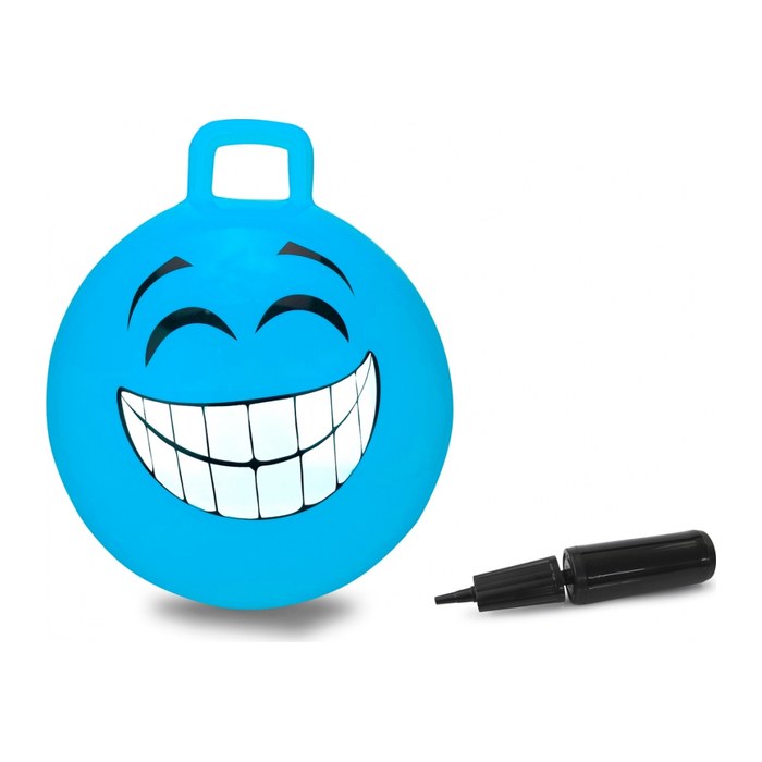 Jamara Hüpfball Smile blau 450mm 1+