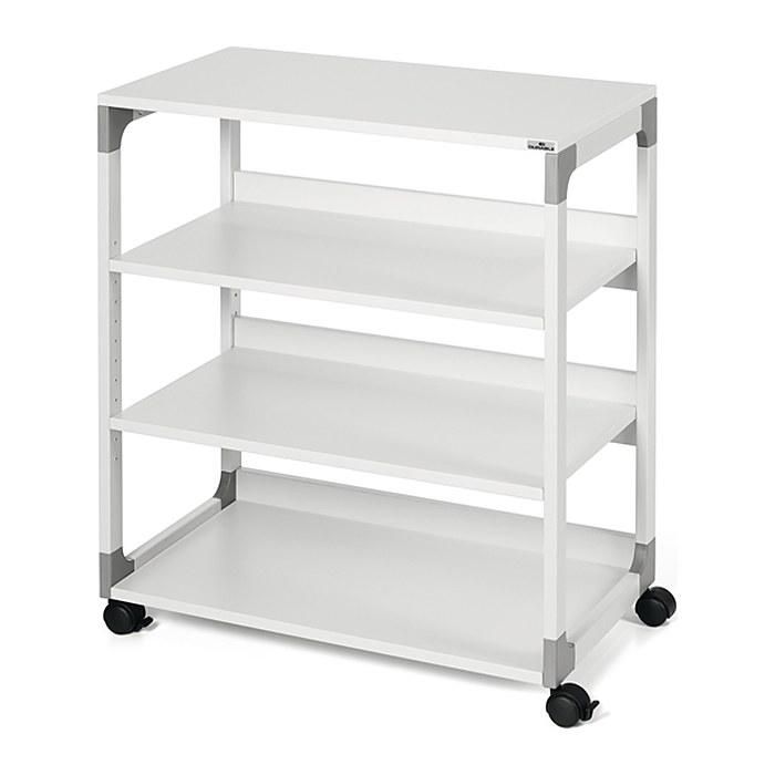 DURABLE System Multi Trolley 88 Bürowagen grau 4 Ebenen 75,0 x 43,2 x 87,9 cm
