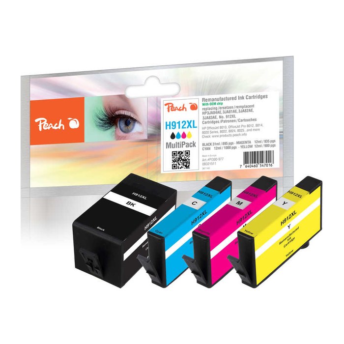 Peach Patrone HP Nr.912XL MultiPack komp