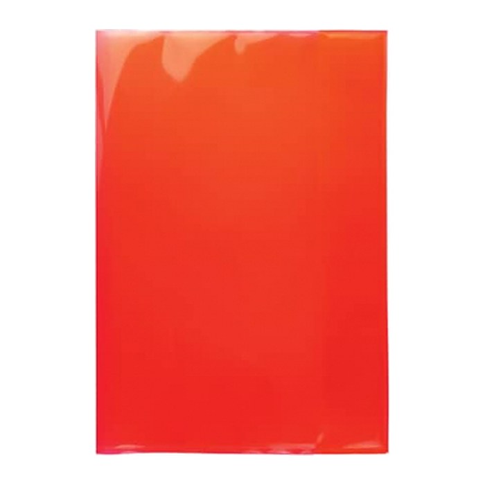 HERMA Heftumschlag PLUS transparent/rot DIN A4, 1 St.