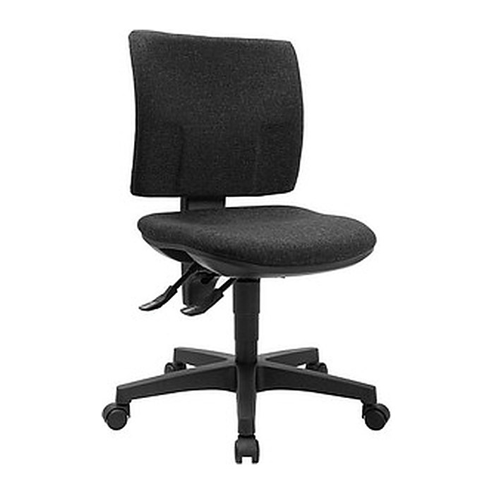 Topstar Bürostuhl Pro 30, PU300G22 Stoff anthrazit, Gestell schwarz