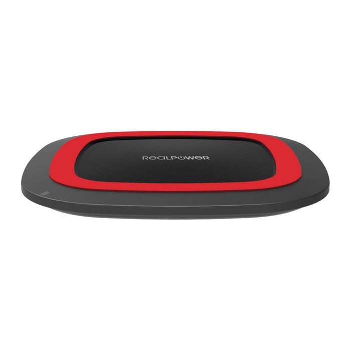 RealPower Ladegerät FreeCharge-10 + Adapter schwarz/rot