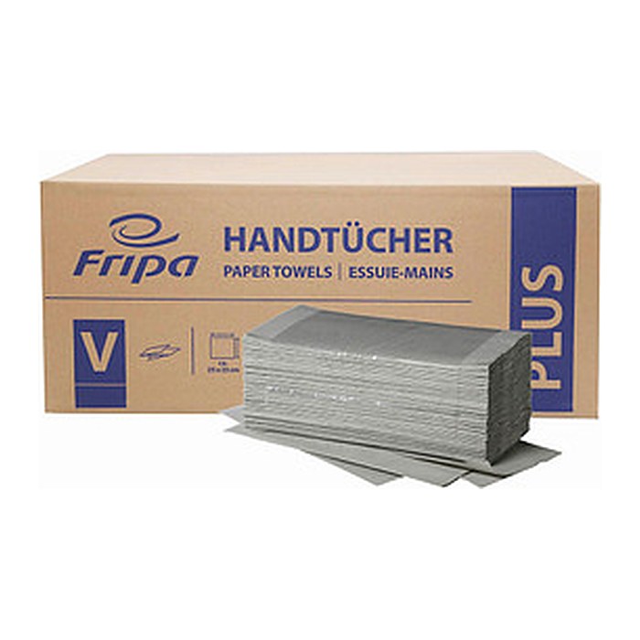 FRIPA Papierhandtücher 4011104 Plus Zick-Zack-Falzung 1-lagig natur, 5.000 Tücher