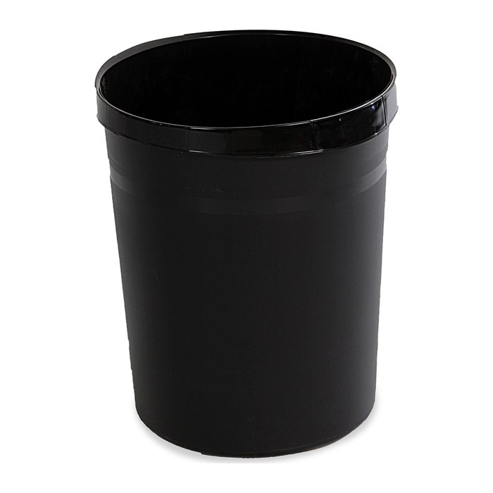Kunststoff Papierkorb (18 Liter) - Schwarz & Robust