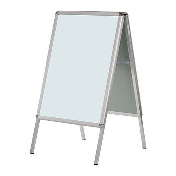FRANKEN Kundenstopper Standard silber DIN A1 2 Fächer 64,0 x 79,0 x 115,0 cm, 1 St.