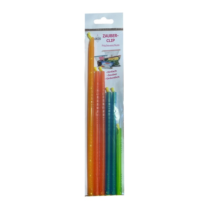 JADE Verschlussclips Zauber-Clips mehrfarbig, 6 St.