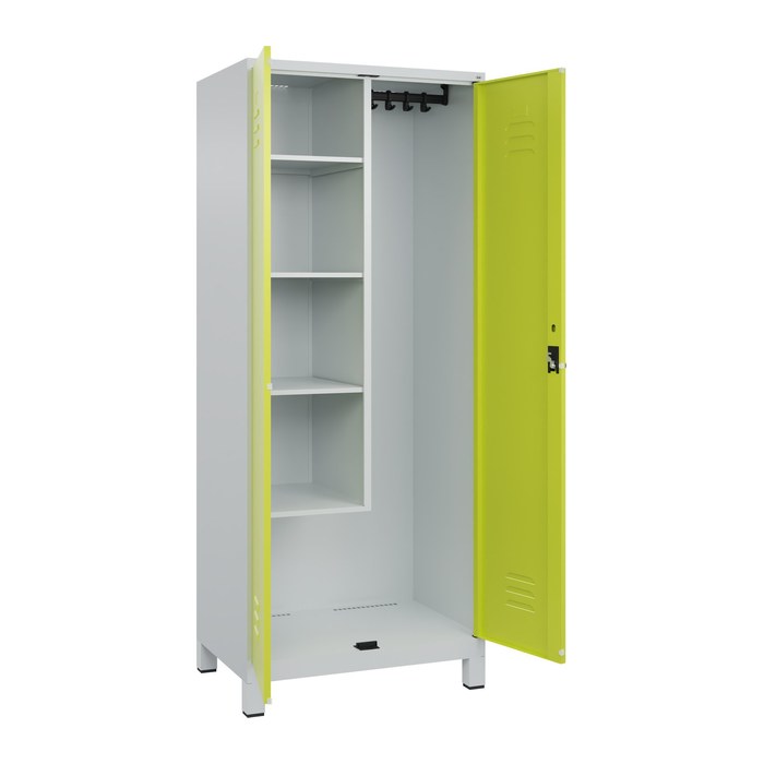 CP Putzmittelschrank Classic Plus 080110-02 S10009 clowngrün, lichtgrau 4 Fachböden 80,0 x 50,0 x 195,0 cm, aufgebaut, 1 St.