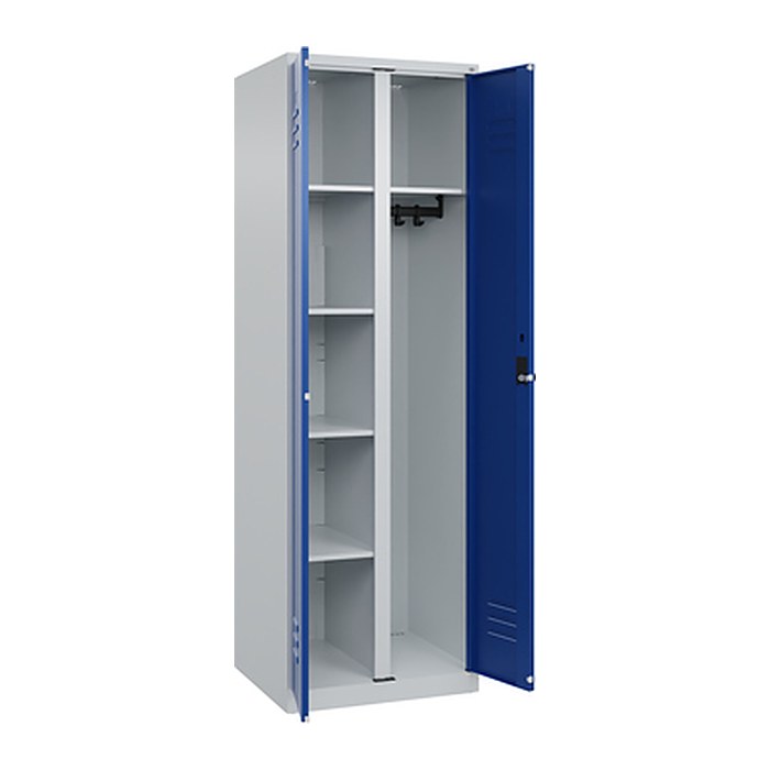 CP Spind Classic Plus enzianblau, lichtgrau 080600-20 S10003, 1 Schließfach 60,0 x 50,0 x 185,0 cm