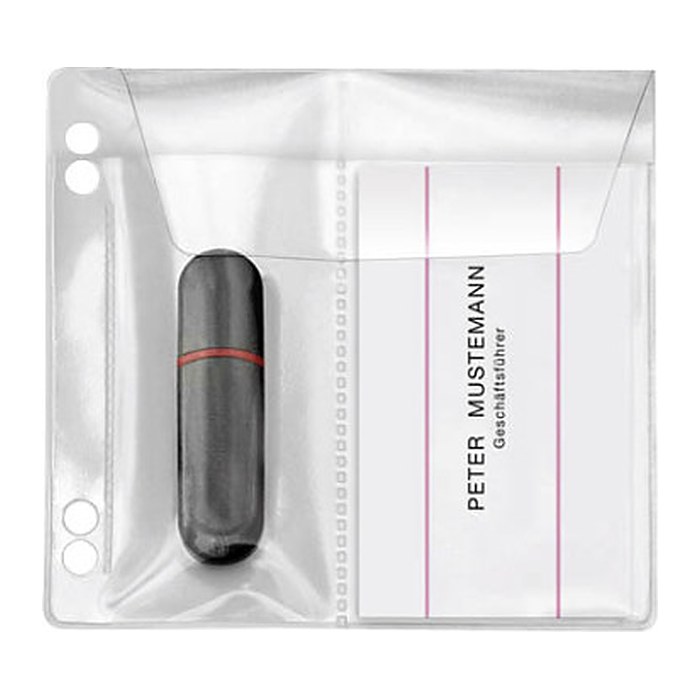 VELOFLEX 2er USB-Stick-Hüllen abheftbar transparent, 10 St.
