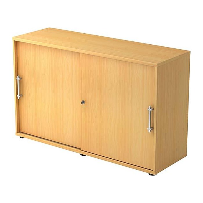 HAMMERBACHER Schiebetürenschrank, V1752S/6/6/RE buche 1 Fachboden 120,0 x 40,0 x 74,8 cm