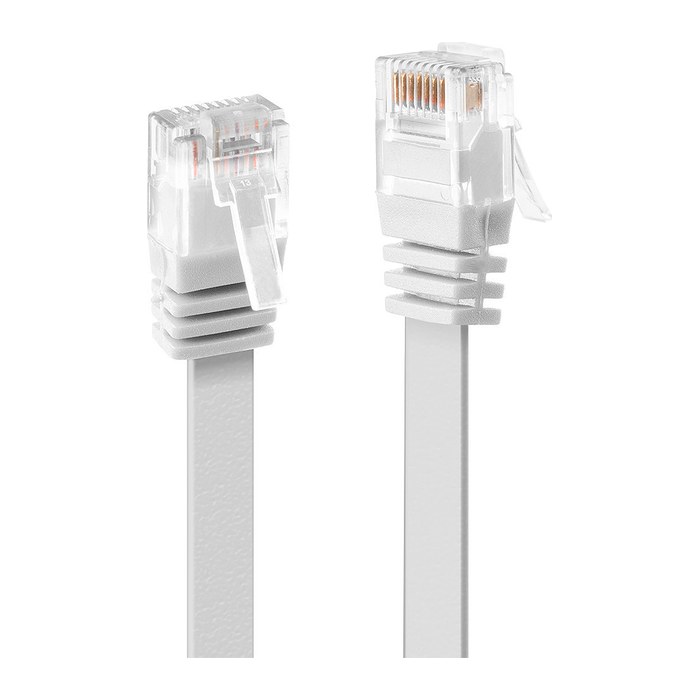 LINDY Patchkabel Cat6 Flachband ungeschirmt weiß 3.00m