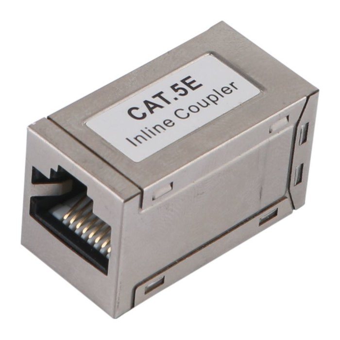 Equip modulare Kupplung Cat5e RJ45x2 8P8C geschirmt silber Polybeutel