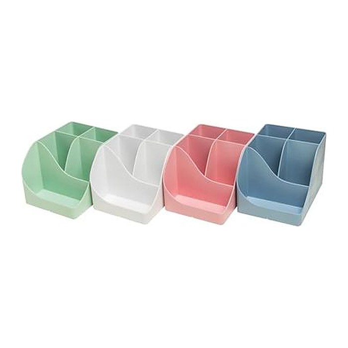 Exacompta Stiftehalter Pen Wave farbsortiert Polystyrol 5 Fächer 11,0 x 12,0 x 16,0 cm