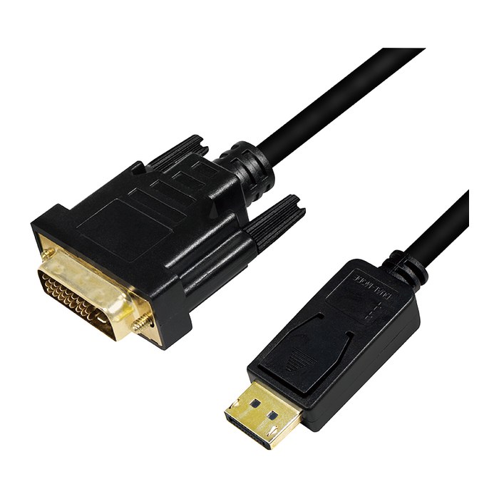 Logilink DisplayPort-Kabel DP 1.2 zu DVI 1.2 2,0m schwarz
